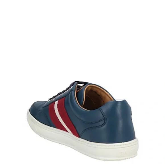 Bally Men Oriano Men'sBlue Atlantic Leather Sneaker